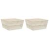VidaXL Garden Tables 2 Pcs 60x60x30 Cm Impregnated Spruce Wood