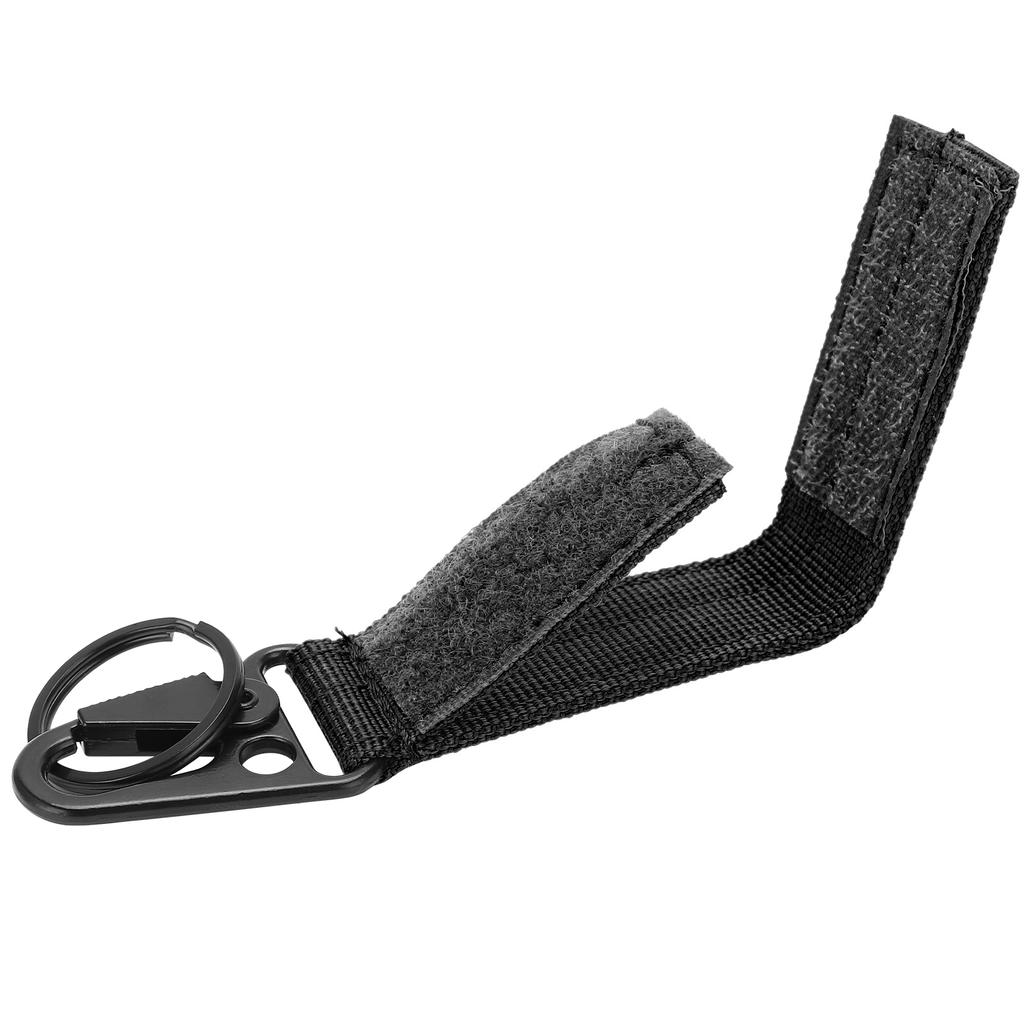 Outdoor Belt Hanging Keychain Carabiner Hook and Loop Strap Keyring Clip Buckle Hanger