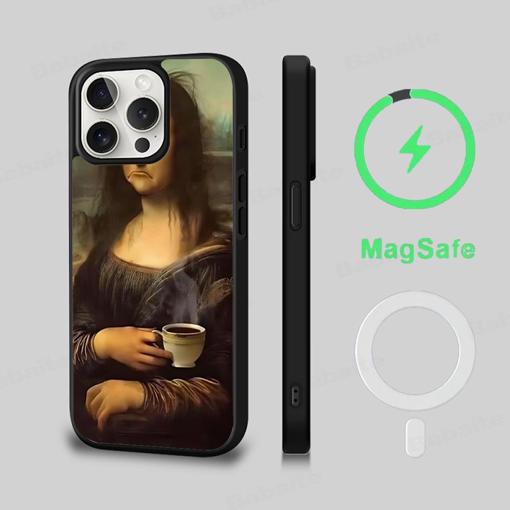 Mona Lisa Phone Case Magnetic Case For IPhone 18 16 14 13 12 11 15 Pro Max Plus For Magsafe Wireless Charge Cover