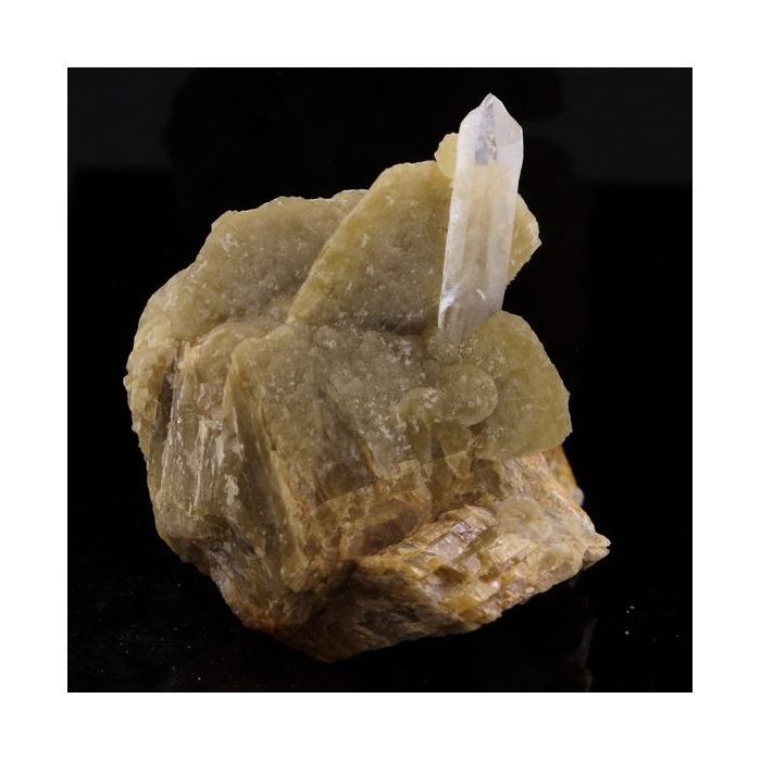 Sidérite, Quartz 126.1 carats