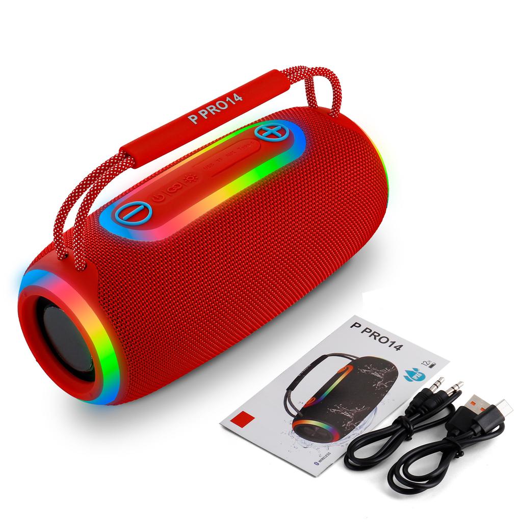 PRO Series 14 Bluetooth Speaker RGB Light Portable Desktop Outdoor Subwoofer High Power Speaker