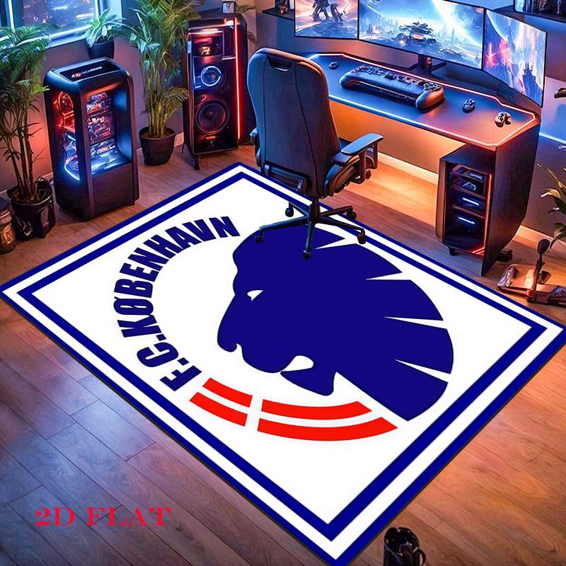 F.C. København Carpet Rug for Living Room Bedroom Home Sofa Decoration,Kids play Nonslip Floor Mat