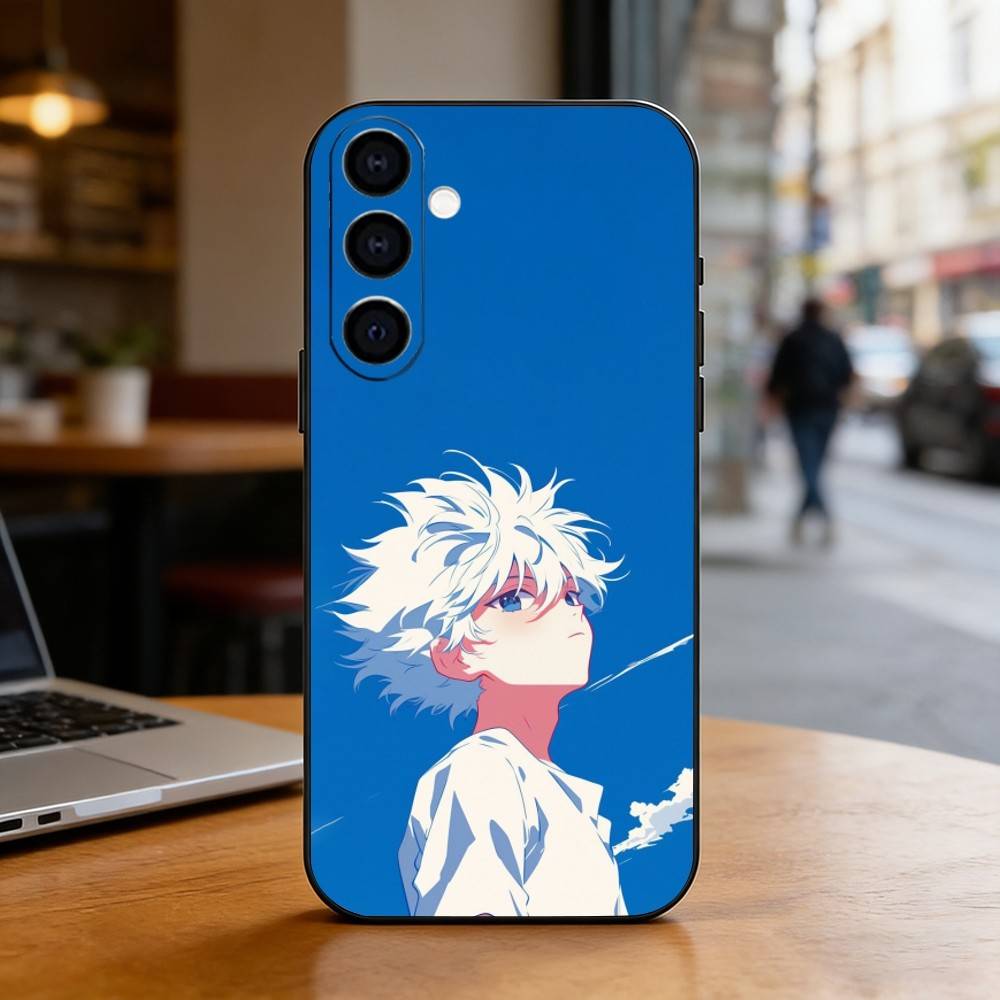Hunter Killua Phone Case For Samsung Galaxy A73,A72,A71,A70,A53,A52,A51,Others Soft Black Cover