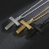 Fashion Cross Pendant Necklace For Men Prayer Stainless Steel Dubai Crux Chain Choker Christ Jewellry