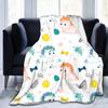 Dinosaur Throw Blanket Kids Boys Animal Flannel Fleece Blanket Dinosaurs Blankets for Couch Sofa Bedroom Living Room