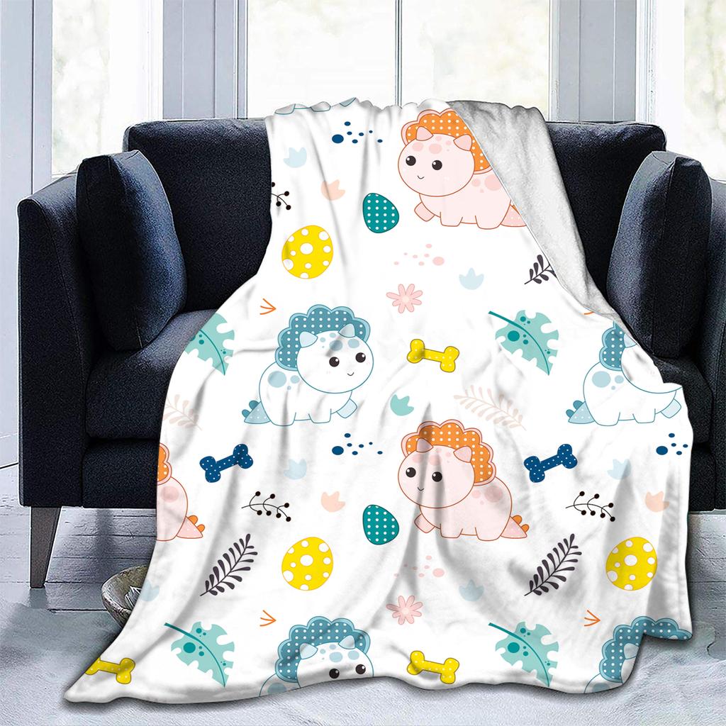 Dinosaur Throw Blanket Kids Boys Animal Flannel Fleece Blanket Dinosaurs Blankets for Couch Sofa Bedroom Living Room