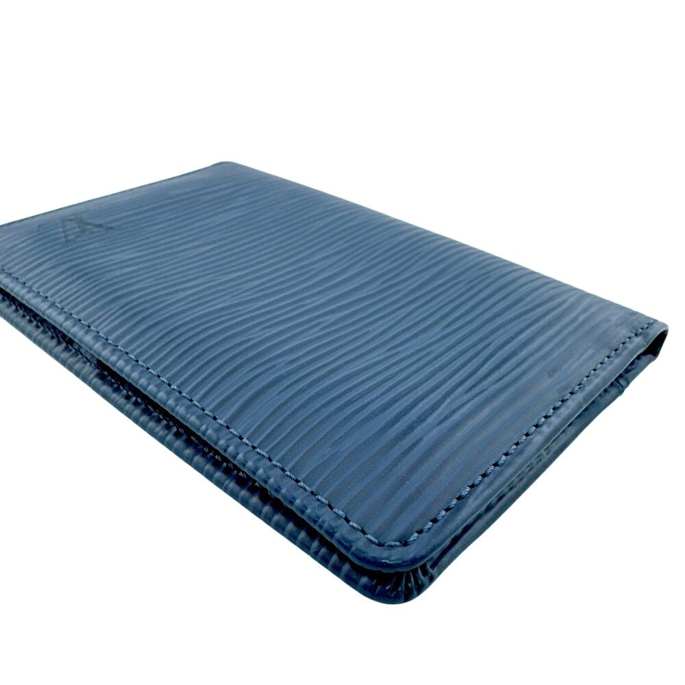 LOUIS VUITTON M61821 Business card holder Pass case Regular holder Epi Epi Organizer De Poch Card Case Blue Epi Used