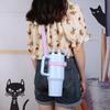 Water Bottle Handle Water Bottle Sling Carrier Holder Pouch with Adjustable Shoulder Strap for Stanley 30oz/40oz Cup Accessories