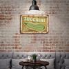 1 Pack Rustic Retro Iron Wall Plaque, Old Printing Surface, Indoor Art Sign for Bar Restaurant Kitchen Café or Living Room Decoration