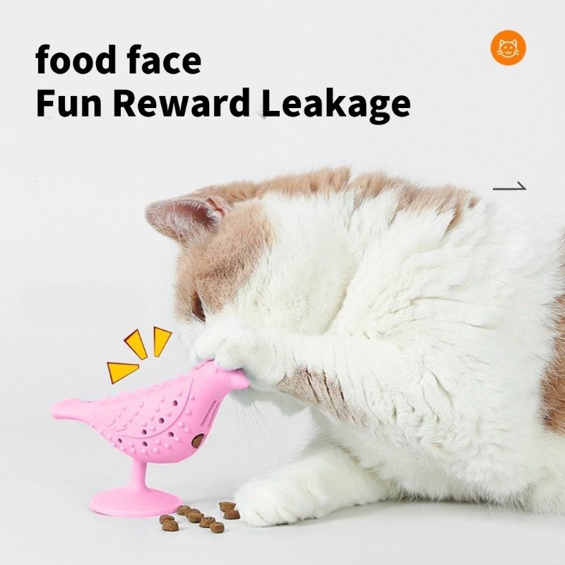 Игрушка-кормушка для домашних животных для кошек и собак, кормушки-пазлы на присосках, интерактивные кормушки для медленного кормления, жевательная игрушка для прорезывания зубов для кошек 2 шт.