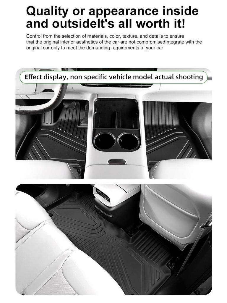 Экологичные коврики из ТПЭ для Mazda CX-60 2022-2024: Пол автомобиля, Багажник, Спинка сиденья
