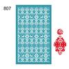 New Self-Adhesive Silk Screen Stencils for Polymer Clay Leaf Flower Decor Reusable Mesh Transfer Printing Earring Jewelry Making