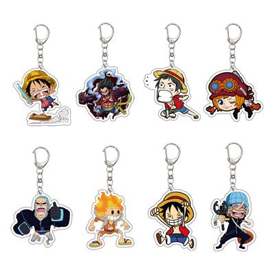 Аниме Брелок/клипса One Piece с Чоппером и Зоро Акриловый брелок, Мультяшный акриловый брелок в подарок, Брелок для сумки Луффи