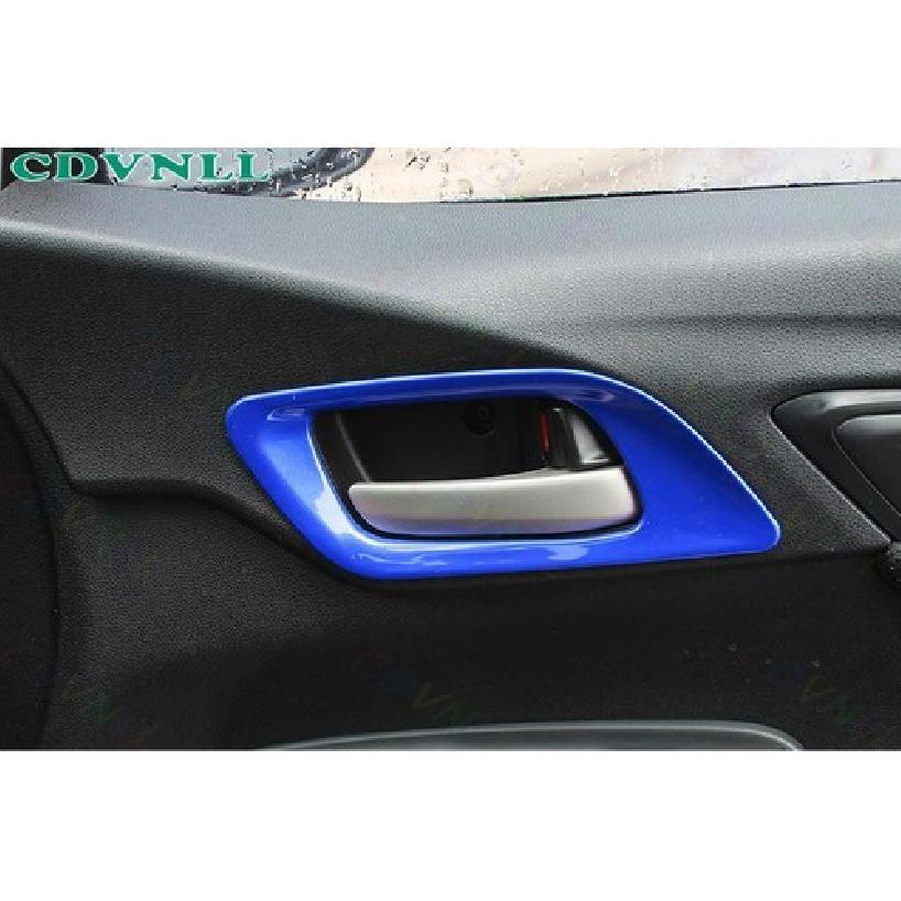 Inner Door Handle Decor Frame Cover Trim For Honda Fit/Jazz 2014-20 Bright Blue