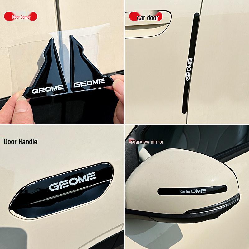 Комплект противоударных полос для дверей Geely Xingyuan: Полная защита и декорирование салона наклейками на углы дверей