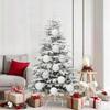XL Christmas Ornament Set 9 pcs White Plastic