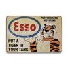 Vintage Decor Shabby Chic Metal Tin Signs Gulf Esso Agip Man Cave Wall Decoraion Motor Oil Garage Wall Stickers Gas Decor Pla