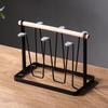 High Quality Durable Japanese Style Cup Drying Rack Space-saving With Drain Tray Mug Organizer Shelf Standing Type Bottle Holder