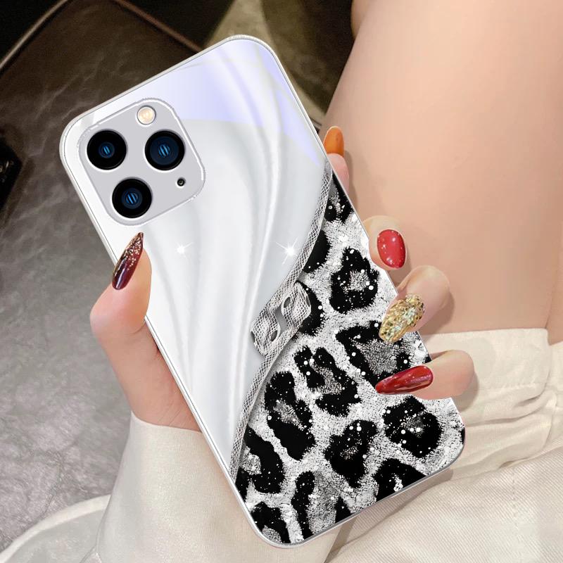 Красочные узоры для iPhone 16 Pro Max 15 Pro 14 13 12 Mini 11 XS Max XR 7 8 Plu SE 2022 Чехол для телефона из закаленного стекла