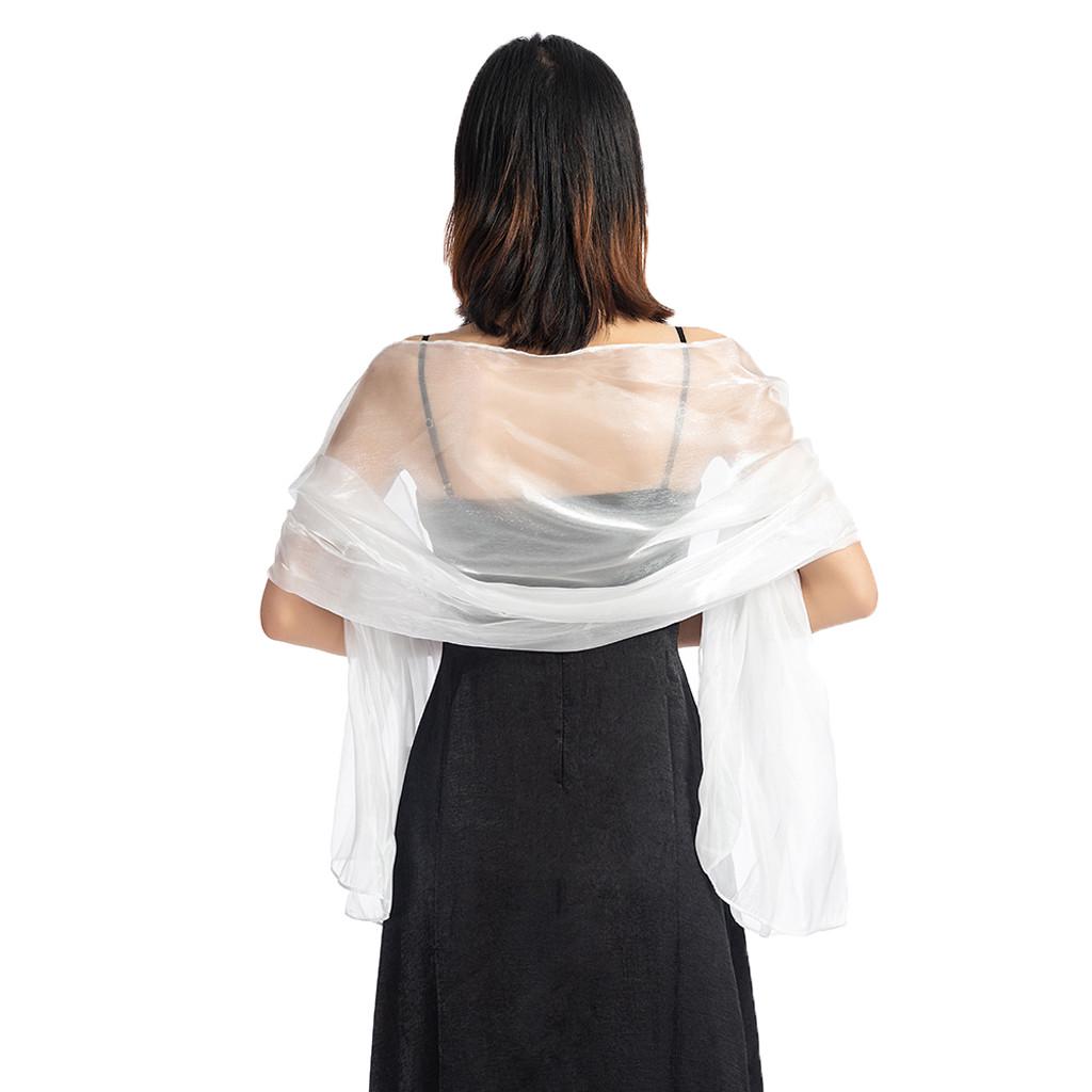 Женское вечернее платье, свадебная шаль, однотонная вечерняя шаль, шарф, женская накидка