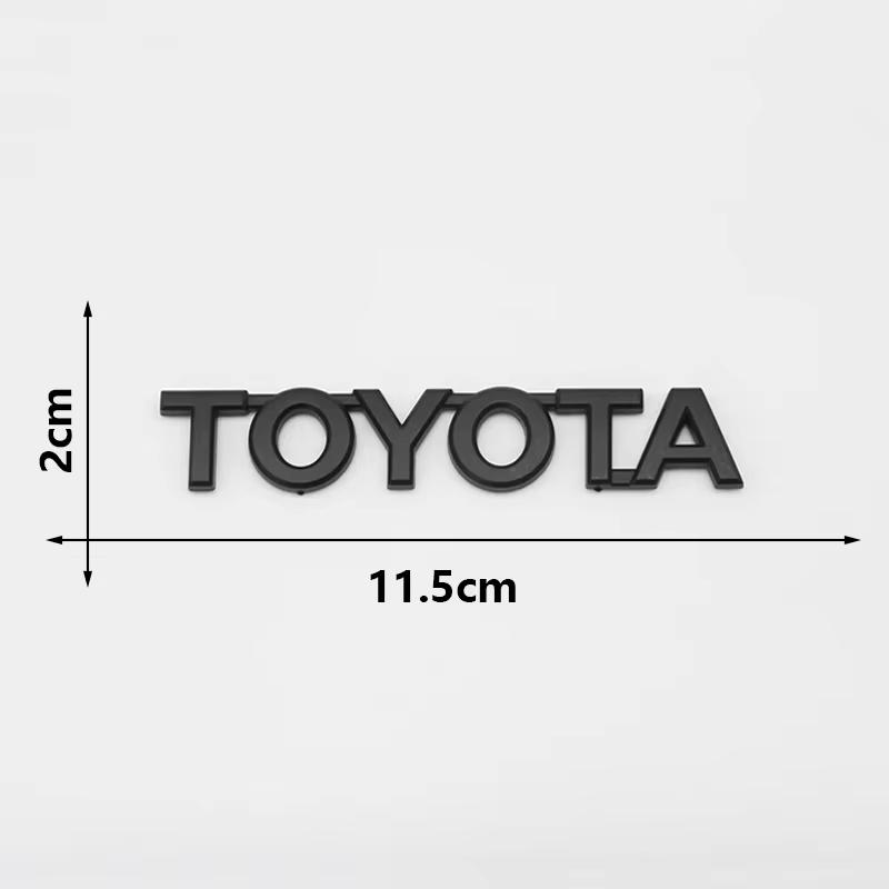 3D ABS БАГАЖНИК TOYOTA Буквы Значок Логотип Название Наклейка Черный Хром для Corolla Camry RAV4 Yaris Highlander Hilux