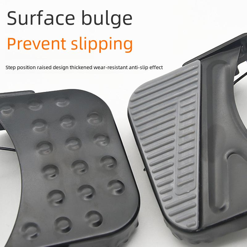 Складной электрический горный велосипед с задней подножкой и педальной платформой