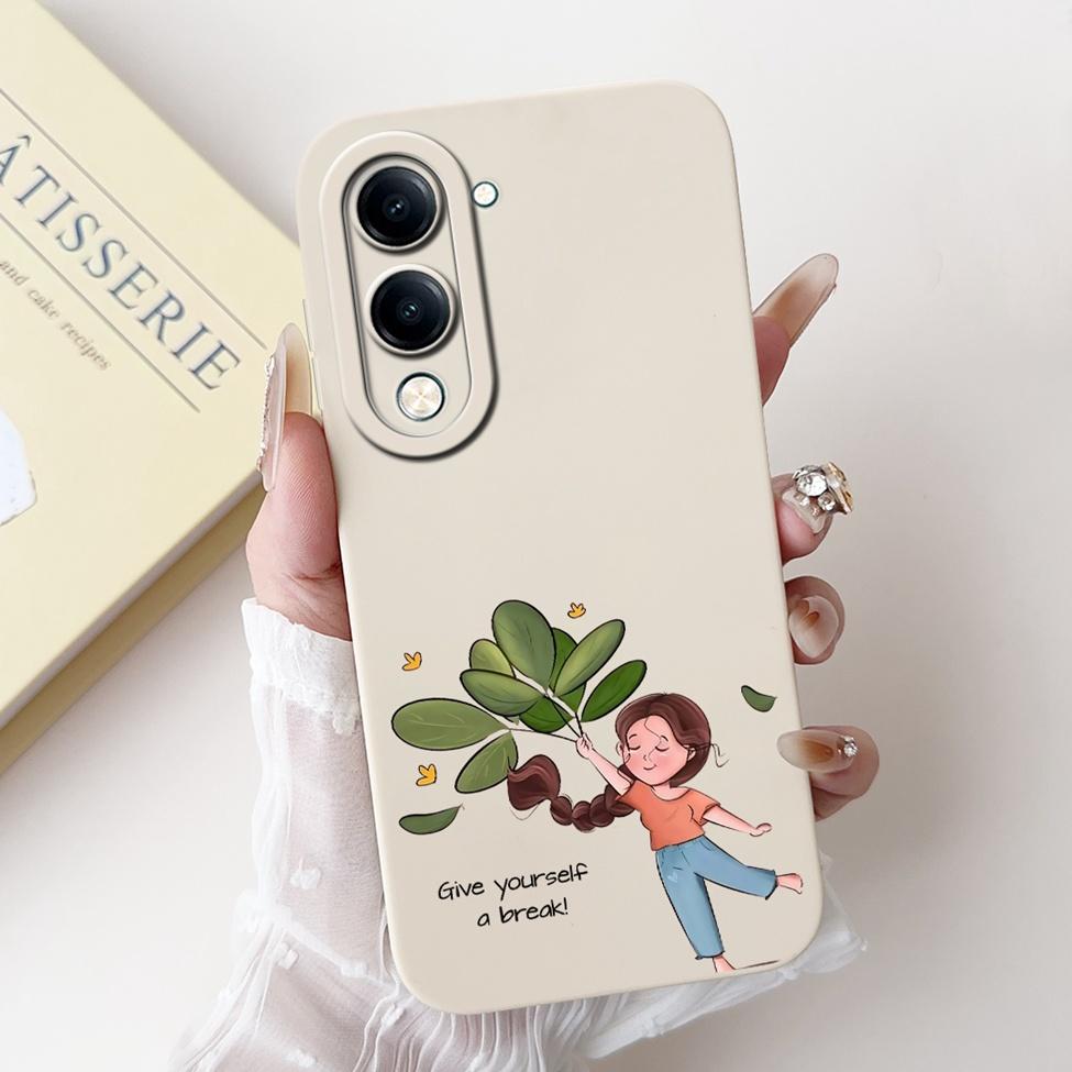 For Vivo Y04 Case V2430 Silicone Cute Cat Fashion Butterfly Flowers Love Painted Back Cover For Vivo Y04 4G Phone Case Bumper