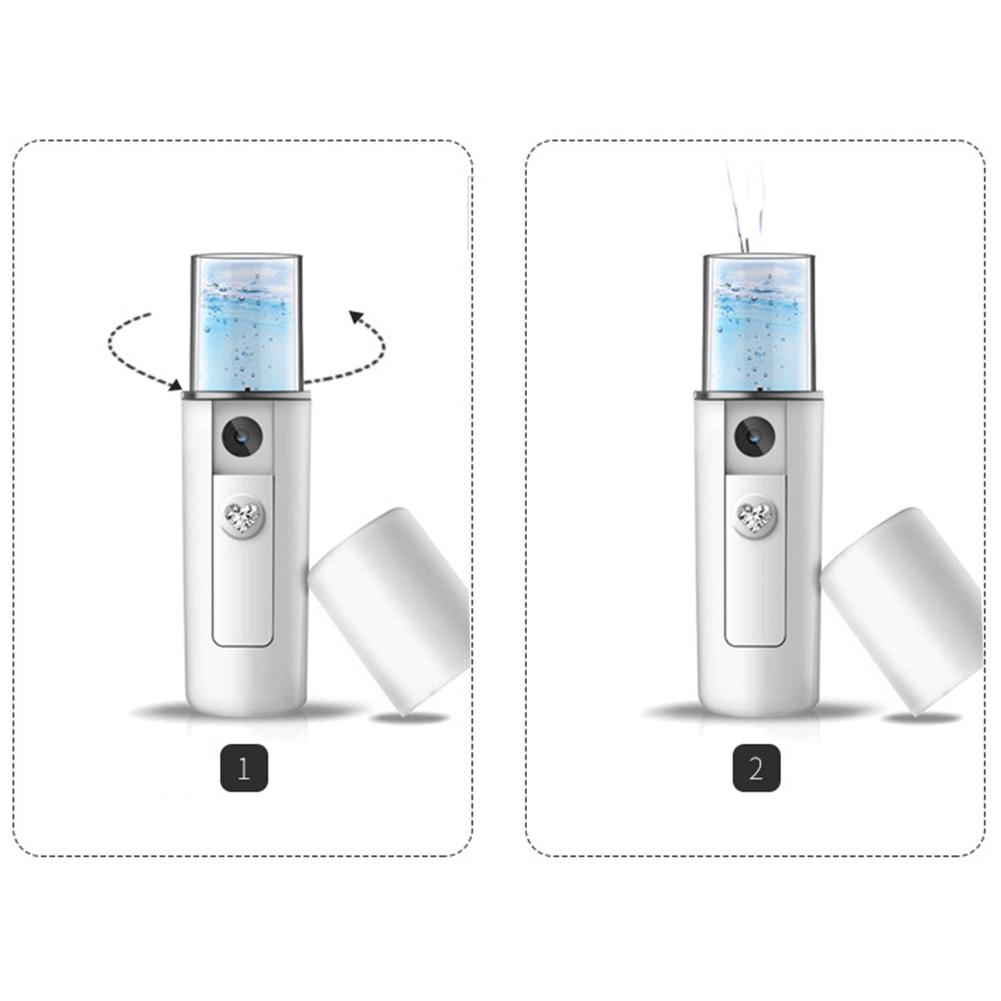Забавно портативный USB Nanomist увлажнитель для лица парогенератор увлажняющее косметическое устройство