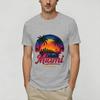 Винтажная футболка Unisex Miami Vices Крутые футболки с коротким рукавом и круглым вырезом Чистый хлопок Идея для подарка Одежда