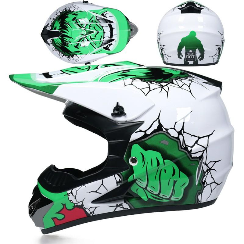 Full Face Motorcycle Helmet Adults Unisex ABS Safety Gear ATV Dirt Bike Mountain Downhill Kart Racing