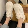 Leather Soft-soled Little White Shoes Women's Spring New College Style Versatile Ugly Cute Board Shoes Casual Sports Shoes