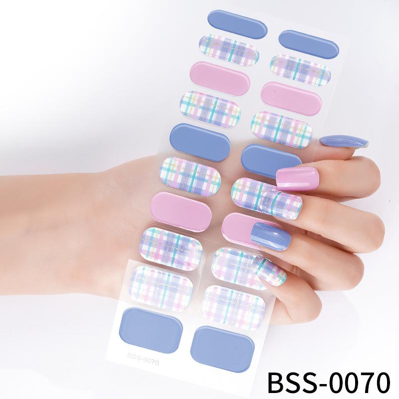 20 гелевых наклеек для ногтей на пальцы 3D полуотвержденные наклейки для дизайна ногтей наклейки для дизайна ногтей