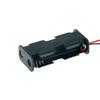 1Pc Black Plastic Battery Holder Case W Wired For 2 X Aa Batteries