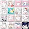 Cat Printed Pillowcase Bedroom Living Room Pillowcase Home Decoration Car Sofa Cushion Cover