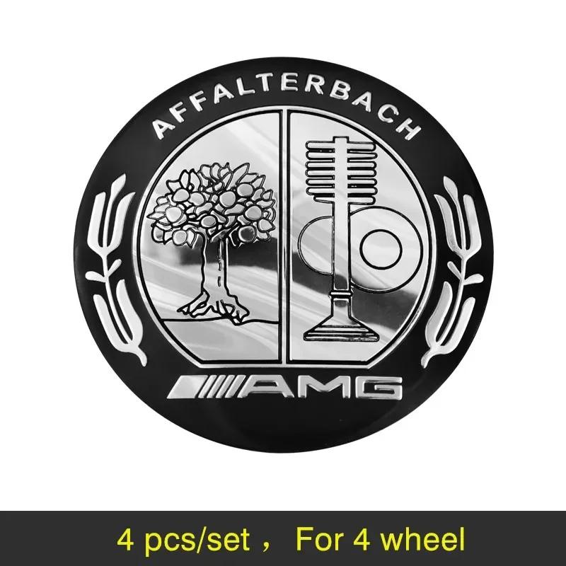 hrmfq5 Car Sticker New For Mercedes Benz 56MM 4Pcs Car Wheel Hub Center Metal Decals Sticker Accessories For Mercedes Benz AMG E S C A