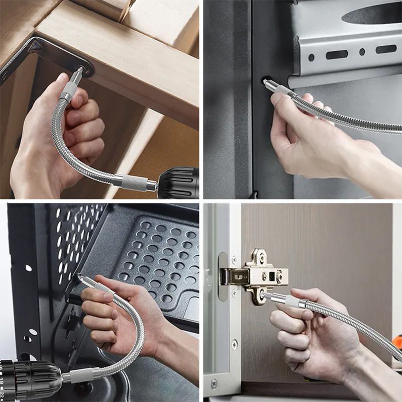 Переходник-головка с углом 105 градусов 1/4 дюйма Удлинитель Шестигранная насадка для дрели Регулируемый держатель для отвертки Шлицевой Phillips Электроинструменты Ручные инструменты