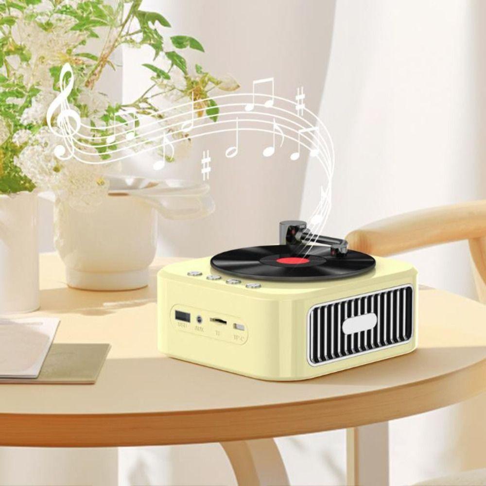 Водонепроницаемый проигрыватель виниловых пластинок Hi-Fi Звук Портативная колонка Для студентов