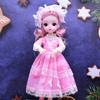 30CM Mini Movable 23Jointed Doll Girls Toy 3D Big Eyes BJD Princess Full Outfits Dresses  Collection Childrens Doll Gift