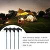 4/8Pcs Tent Nails Outdoor Camping Ground Stakes High Strength Rustproof Corrosion Resistant Luminous Tent Stakes Metal Sand Pegs