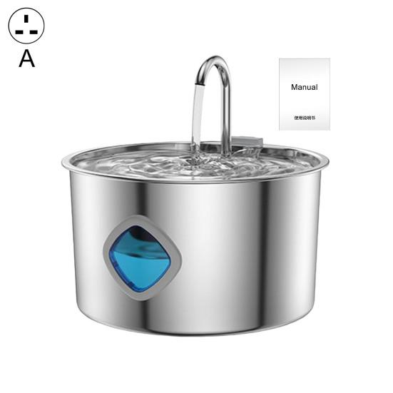 3.2 л Фонтан для воды для домашних животных из нержавеющей стали Автоматическая поилка Фонтан для воды для кошек с прозрачным окном Четверной