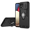 Гибридный противоударный чехол-броня для OPPO F21 Pro Reno8 Reno7 4G Сдвижное окно Металлическое кольцо-держатель Рамка из ТПУ Жесткая пластиковая крышка для телефона