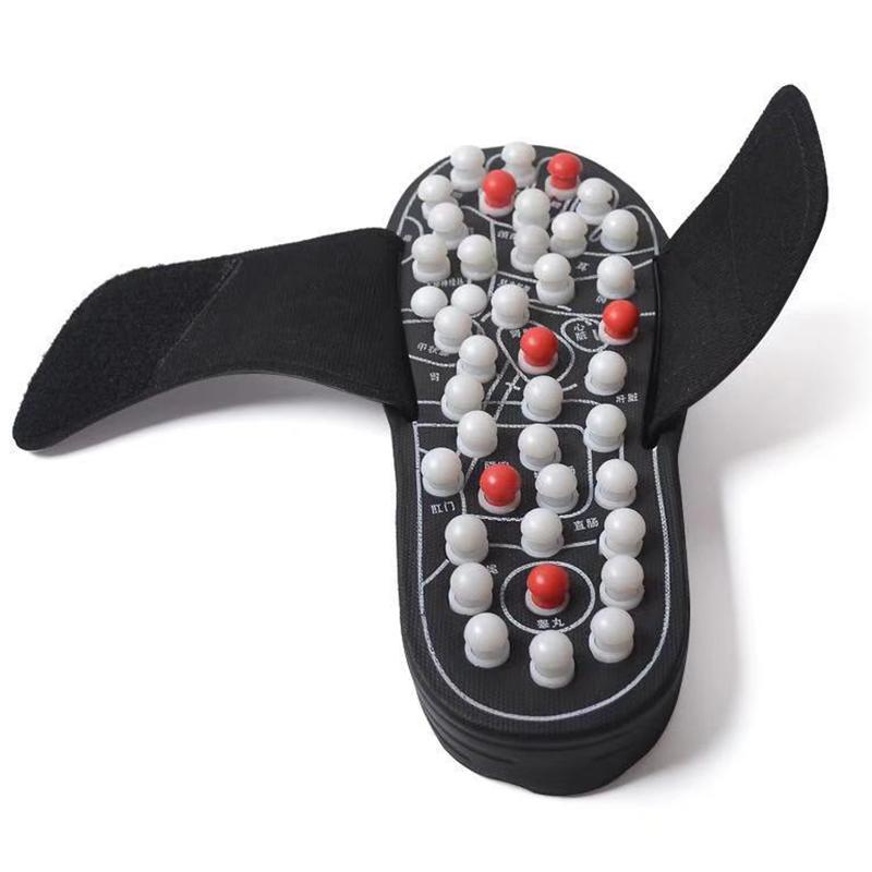 Тапочки для акупунктурного массажа, терапевтический массажер для ног, унисекс, домашние шлепанцы, медицинское вращающееся массажное средство для ног