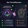 Полупроводниковый Охладитель для Мобильного Телефона Низкий Уровень Шума RGB Портативный Магнитный Вентилятор Охлаждения Телефона с Зажимом для Игр