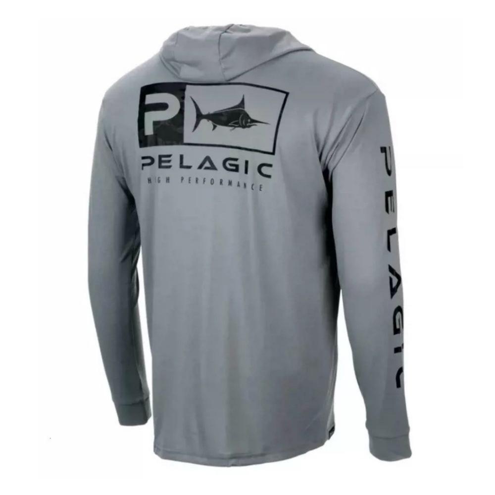 Мужской костюм PELAGIC с длинным рукавом для рыбалки, Морская рыбалка, Ловля на спиннинг, Быстросохнущий, Дышащий, Защита от солнца, Рыболовный костюм