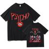 BABYMONSTER PSYCHO Tshirt Pure Cotton Graphic T Shirt Trendy Tops Tees Short Sleeve Tees Round Neck Unisex Comfort Soft Clothes
