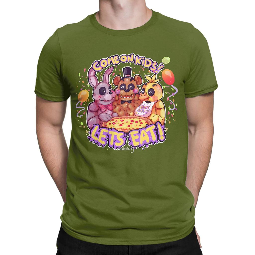 Lets Eat At Freddy Funny 100 Cotton Tshirt Five Nights At Freddys Tees Tops For Unisex
