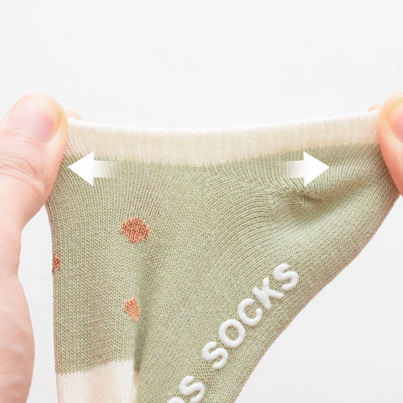 4 Pairs/Set Baby Socks Anti-slip Cartoon Cotton Socks For Girls And Boys Newborn Socks Spring Summer Kids Socks 0-8 Years Old
