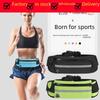 Ultra-Thin Waterproof Reflective Running Waist Bag for Phones and Fitness