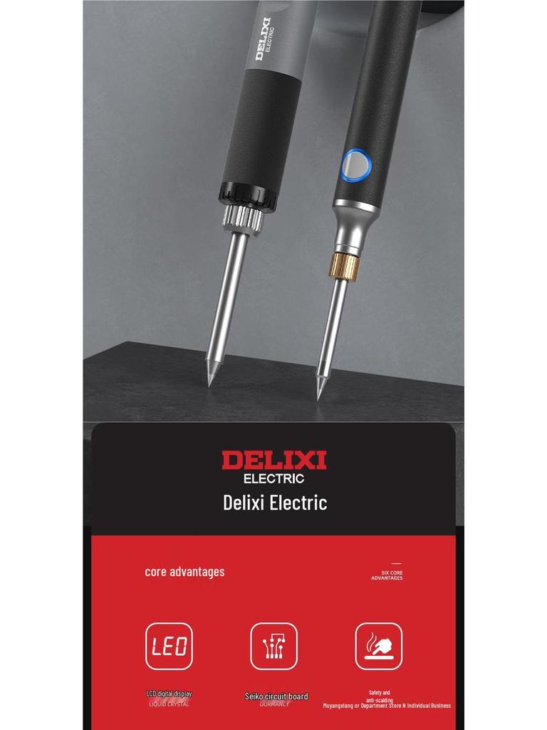Беспроводной USB-паяльник Delixi Electric - Компактный бытовой инструмент для пайки и сварки