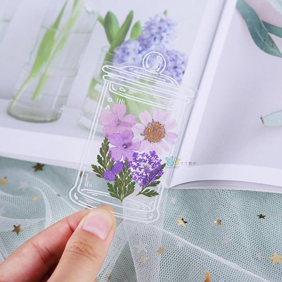 20 шт. Прозрачные закладки из сухоцветов своими руками, изготовление закладок из прессованных прозрачных цветов